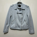 Dorothy Perkins Ladies Jacket Biker Blue Size 8 Polyester Dusky