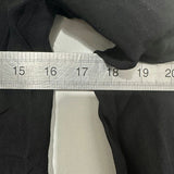Next Black Viscose Sheer Long Sleeve Blouse Size 8 Top