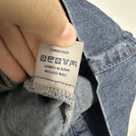 Oasis Blue Mini Dress Size 8 100% Cotton Short Denim