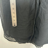 M&S Ladies Blouse Top  Black Size 20 Polyester Sleeveless Sheer