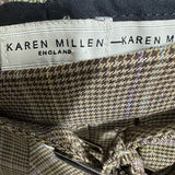 Karen Millen Ladies Skirt Straight & Pencil Brown Size S Small Wool Blend Knee L