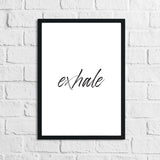 Inhale Exhale Set Of 2 Bedroom Simple Wall Decor Prints