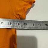 Nike Ladies Orange Activewear Top T-Shirt XS Nylon DRI-FIT Embroidered Detail