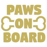 Paws On Board Iron On HTV Transfer