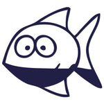Funny Cartoon Fish Iron On HTV Transfer