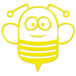 Funny Cartoon Bee Iron On HTV Transfer
