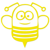 Funny Cartoon Bee Iron On HTV Transfer