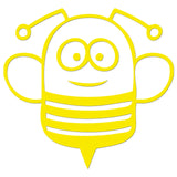 Funny Cartoon Bee Sticker
