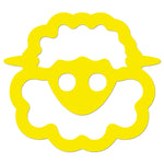 Funny Cartoon Sheep Sticker