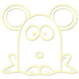 Funny Cartoon Mouse Sticker