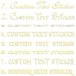 Famous Fonts Custom Text Sticker