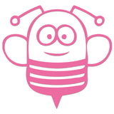 Funny Cartoon Bee Sticker