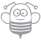 Funny Cartoon Bee Sticker