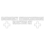 Emergency Hydrocortisone Injection Kit Sticker