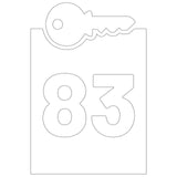 Wheelie Bin Key Sticker