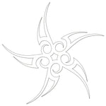 Tribal Five Star Sticker