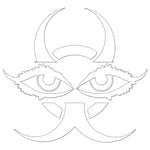 Chinese Devil Eyes Sticker