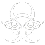 Chinese Devil Eyes Sticker