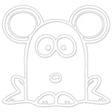 Funny Cartoon Mouse Sticker