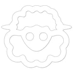 Funny Cartoon Sheep Sticker
