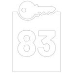 Wheelie Bin Caddy Recycle Home Decor Key House Number Sticker Label