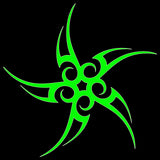 Tribal Five Star Sticker