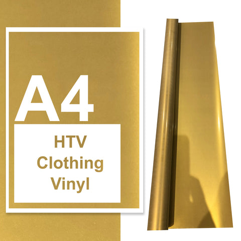 A4 A3 A2 Iron On Vinyl Sheets Gold