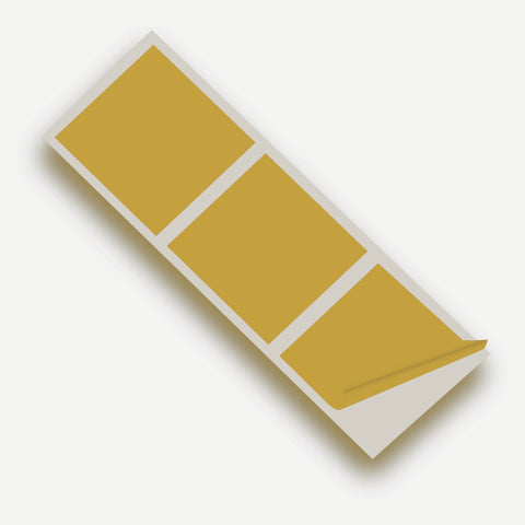 Gold Matte 150mm SQ Vinyl Wall Tile Stickers Kitchen & Bathroom Transfers