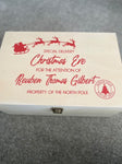 Personalised Make Your Own Christmas Eve Box Sticker Label - WOODEN BOX IS NOT INCLUDED