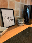 But First Tea Kitchen Simple Wall Decor Print