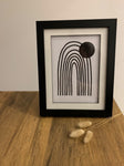 Boho Rainbow Sun 2022 Boho Hippie Simple Home Wall Decor Print