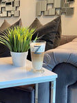 DIY Set Of 2 Create Own Personalised Initial First Name Prosecco Champagne Latte Thin Flute Glass Vinyl Label Stickers