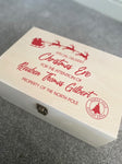 Personalised Make Your Own Christmas Eve Box Sticker Label - WOODEN BOX IS NOT INCLUDED