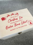 Personalised Make Your Own Christmas Eve Box Sticker Label - WOODEN BOX IS NOT INCLUDED