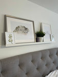 Namaste In Bed Landscape Green Watercolour Bedroom Home Simple Decor Wall Print