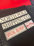Custom Made Make Your Own Christmas Eve Crate OR Box Sticker Set - CRATE IS NOT INCLUDED