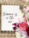 Summer Is In The Air Summer Seasonal Wall Home Decor Print