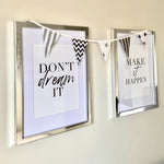 Don't Dream It Make It Happen Set Of 2 Bedroom Decor Wall Prints