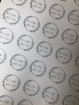 Set Of 24 Personalised Stickers Business Company Name Round Circle Labels Custom Logo - We PRINT your LOGO!