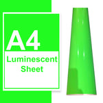 A4 A3 A2 Luminescent Vinyl Sheets Glow In The Dark