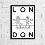 London Landmark Children's Room Wall Decor Print