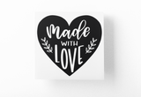 Made With Love Baby Sticker