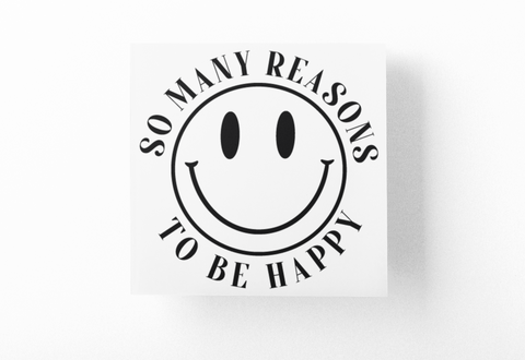 So Many Reasons To Be Happy Boho Sticker