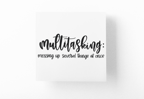 Multitasking Definition Sarcastic Sticker