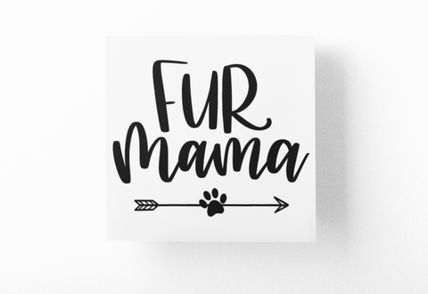 Fur Mama Dog Mom Sticker