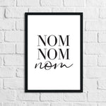 Nom Nom Nom Kitchen Simple Wall Decor Print