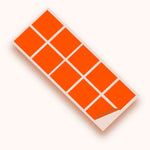 Orange Gloss 100mm SQ Vinyl Wall Tile Stickers Kitchen & Bathroom Transfers