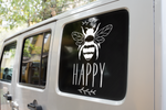 Bee Happy 1 Bumble Bee Sticker