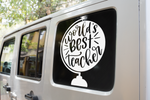 Worlds Best Teacher Sticker