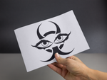 Chinese Devil Eyes Sticker